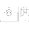 Держатель туалетной бумаги GEBERIT FBS VIZOVICE VIZ 056 правый viz 0556