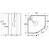 Душевая кабина 100x100 GEBERIT IDO SHOWERAMA 10-5 COMFORT 558.207.315