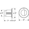 Кнопка смыва для унитаза GEBERIT TYPE 10 116.057.SN.1