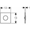 Кнопка смыва GEBERIT BASIC 116.025.KL.1 для писсуара