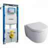 Комплект GEBERIT DUOFIX 111.362.00.5 UP320 с подвесным унитазом ICON RIMFREE F204060000 с сиденьем микролифт F574130000 111.362.00.54