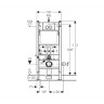 Комплект GEBERIT DUOFIX 458.124.21.1 UP100 с подвесным унитазом IFO Special RP731300100 с сиденьем стандарт RP706012100 458.124.21.18