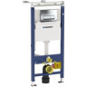 Комплект GEBERIT DUOFIX 458.125.21.1 UP100 с подвесным унитазом RENOVA PLAN RIMFREE 500.378.01.1 с сиденьем микролифт 500.691.01.1 458.125.21.118