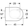Комплект GEBERIT DUOFIX UP320 111.362.00.5 с подвесным унитазом ICON RIMFREE F204060000 с сиденьем микролифт F574130000 111.362.00.53