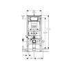 Комплект подвесного унитаза GEBERIT ICON RIMFREE 204060000 с крышкой сиденьем 574130000 и инсталляцией 111.300.00.5 20406000011