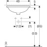 Раковина GEBERIT VARIFORM 48 см 500.750.01.2