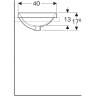 Раковина GEBERIT VARIFORM 55 см 500.718.01.2