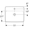 Раковина GEBERIT VARIFORM 55 см 500.740.01.2