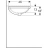 Раковина GEBERIT VARIFORM 500.752.01.2 56 см