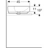 Раковина накладная GEBERIT VARIFORM 45x60 см 500.773.01.2 без отверстия перелива