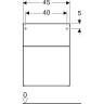 Шкаф боковой GEBERIT ICON 840045000 45 см