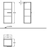 Шкаф боковой GEBERIT SILK Y816052000 40 см