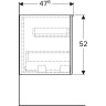 Шкаф GEBERIT ACANTO 500.618.JK.2 45 см