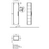Шкаф-пенал GEBERIT IT! F819160000
