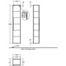 Шкаф-пенал GEBERIT KERAMAG ICON 840002000 35 см