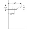 Шкаф под раковину GEBERIT MYDAY 88x41 какао с молоком глянец 824101000+125400600