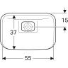 Шкафчик с раковиной GEBERIT MYDAY 1150x200x520 мм 824260000+245460600