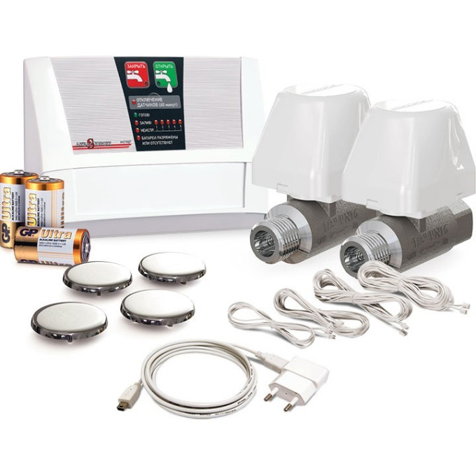 Система защиты от протечек GEBERIT АКВАСТОРОЖ ЭКСПЕРТ 2*15 AKBACTOPOJ201