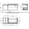 Тумба под раковину GEBERIT CITTERIO 500.568.JJ.1 135 см