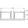 Тумба под раковину GEBERIT ICON 841122000 120 см коричневый