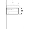Тумба под раковину GEBERIT ICON 840275000 75 см
