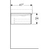 Тумба под раковину GEBERIT ICON 840492000 90 см