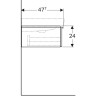Тумба под раковину GEBERIT ICON 841291000 90 см