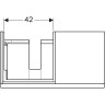 Тумба под раковину GEBERIT ICON 841491000 90 см