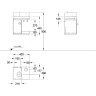 Тумба под раковину GEBERIT SILK 816442000 40 см