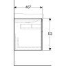 Тумба под раковину GEBERIT XENO² 500.506.43.1 60 см