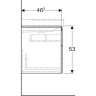 Тумба под раковину GEBERIT XENO² 500.515.00.1 90 см