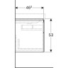 Тумба под раковину GEBERIT XENO² 500.516.00.1 90 см
