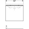 Тумба с раковиной GEBERIT ACANTO 500.609.01.2+500.640.01.2