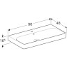 Тумба с раковиной SMYLE SQUARE 90 500.251.01.1+ 500.354.00.1 белый глянец