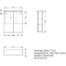 Зеркальный шкаф с подсветкой GEBERIT OPTION PLUS 500.593.00.1 60 см